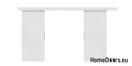 Drzwi przesuwne 148 naścienne ALFA LOFT 02 Marmur Biały 74+system przesuwny