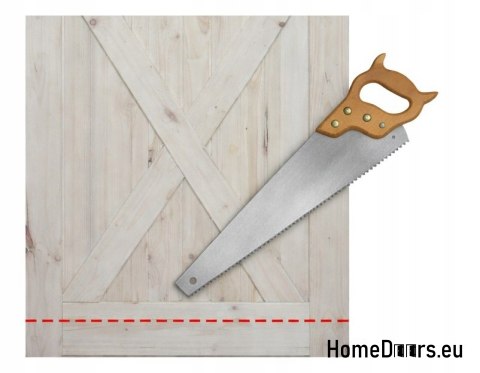 Porta scorrevole in legno pino Loft in legno A 85x212 cm