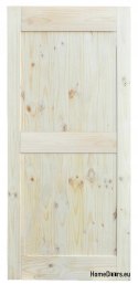 Porta scorrevole in legno pino Loft in legno A 95x212 cm