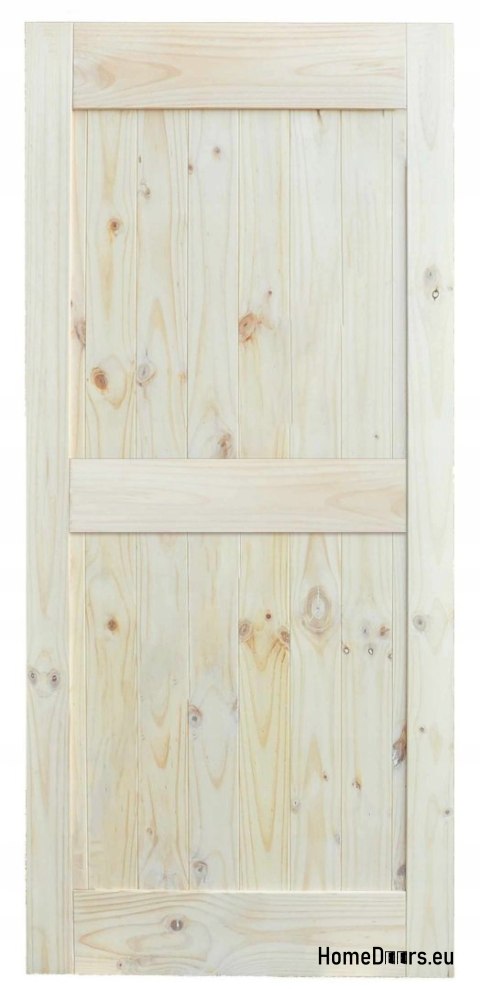 Porta scorrevole in legno pino Loft in legno A 95x212 cm