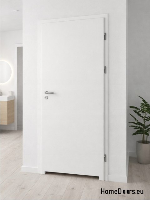 Interno bagno porta liscia bianco Directo 80 mano destra