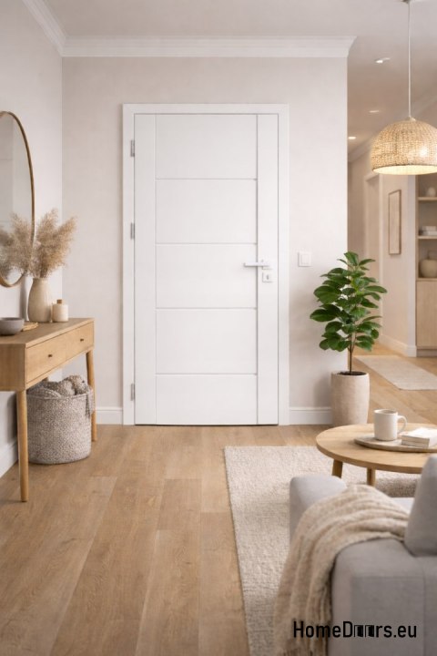 Porta interna piena di bianco Lento 70 Sinistra, DA MANI