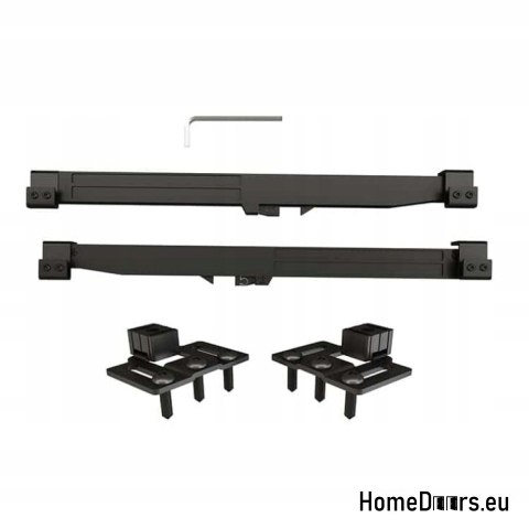 Porta scorrevole interna Baku 3.5 cm spessore 90 Loft rovere + sistema