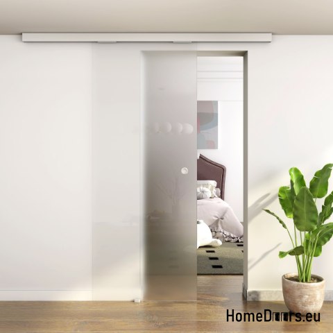 Porta di vetro scorrevole interna con guida 90 set 1S-95