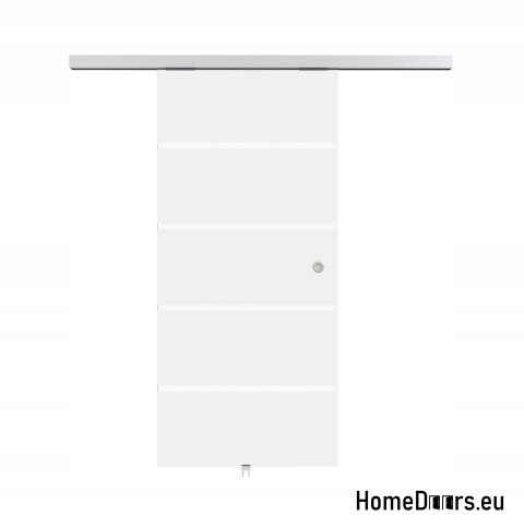 Porta di vetro scorrevole interna con guida 90 set PASKI-95