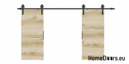 Drzwi przesuwne 110 naścienne ALFA LOFT 04 Dąb Grand 55 + system przesuwny