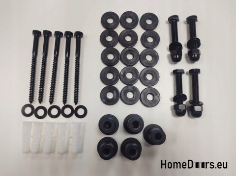 Drzwi przesuwne 110 naścienne ALFA LOFT 04 Orzech 55 + system przesuwny