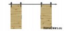 Drzwi przesuwne 130 naścienne ALFA LOFT 04 Dąb Artisan 65+system przesuwny