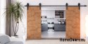 Drzwi przesuwne 148 naścienne ALFA LOFT 04 Dąb Lancelot 74+system przesuwny