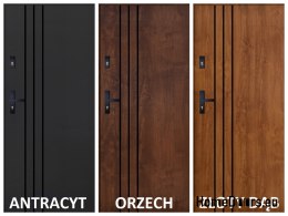 Drzwi Zewnętrzne PANTOR HURON Prawe 90 Dąb Turner 72mm Ciepłe