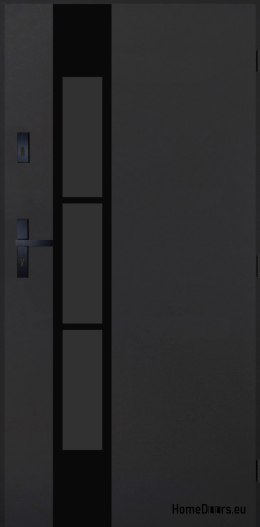 Drzwi Zewnętrzne PANTOR MARS 11 Prawe 80 Antracyt Grube 72mm Ciepłe