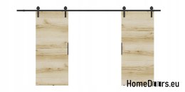 Drzwi przesuwne 148 naścienne ALFA LOFT 01 Dąb Grand 74 + system przesuwny