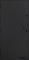 Drzwi Zewnętrzne PANTOR WILANÓW Lewe 90 Antracyt Grube 72mm Ciepłe