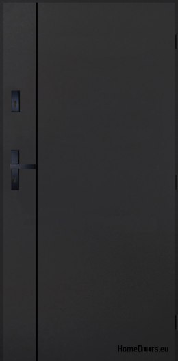 Drzwi Zewnętrzne PANTOR WILANÓW Prawe 80 Antracyt Grube 72mm Ciepłe