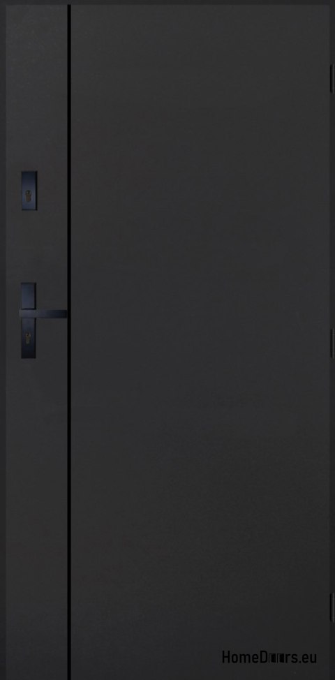 Drzwi Zewnętrzne PANTOR WILANÓW Prawe 80 Antracyt Grube 72mm Ciepłe
