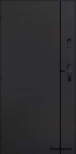 Drzwi Zewnętrzne PANTOR WILANÓW RC2 Lewe 90 Antracyt Grube 72mm Ciepłe