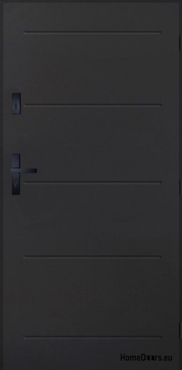 Drzwi Zewnętrzne PANTOR ALPINE-PASIVE 05 Prawe 90 Antracyt Grube72mm Ciepłe
