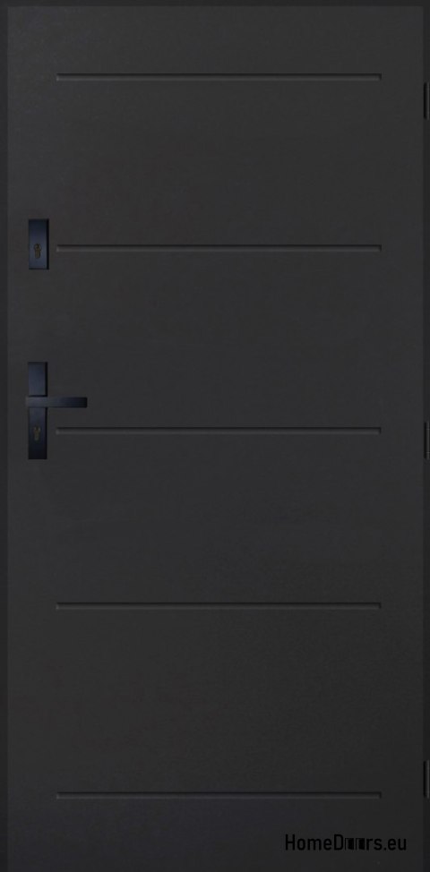 Drzwi Zewnętrzne PANTOR ALPINE-PASIVE 05 Prawe 90 Antracyt Grube72mm Ciepłe