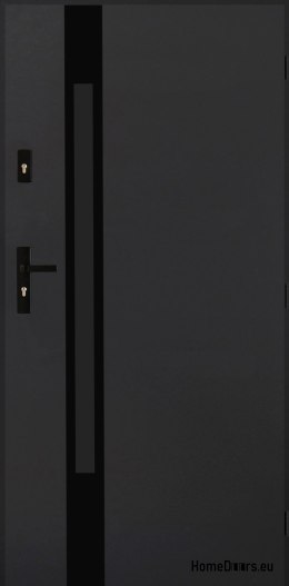 Drzwi Zewnętrzne PANTOR MARS 09 Prawe 80 Antracyt Grube 72mm Ciepłe