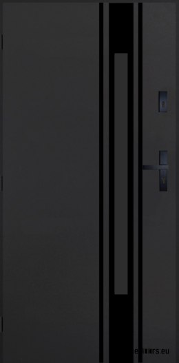 Drzwi Zewnętrzne PANTOR MARS 10 Lewe 90 Antracyt Grube 72mm Ciepłe