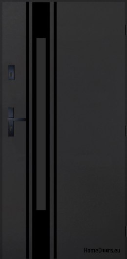 Drzwi Zewnętrzne PANTOR MARS 10 Prawe 90 Antracyt Grube 72mm Ciepłe