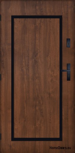 Drzwi Zewnętrzne PANTOR SYRIUS Lewe 100 Orzech Grube 72mm Ciepłe