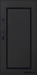 Drzwi Zewnętrzne PANTOR SYRIUS Prawe 90 Antracyt Grube 72mm Ciepłe