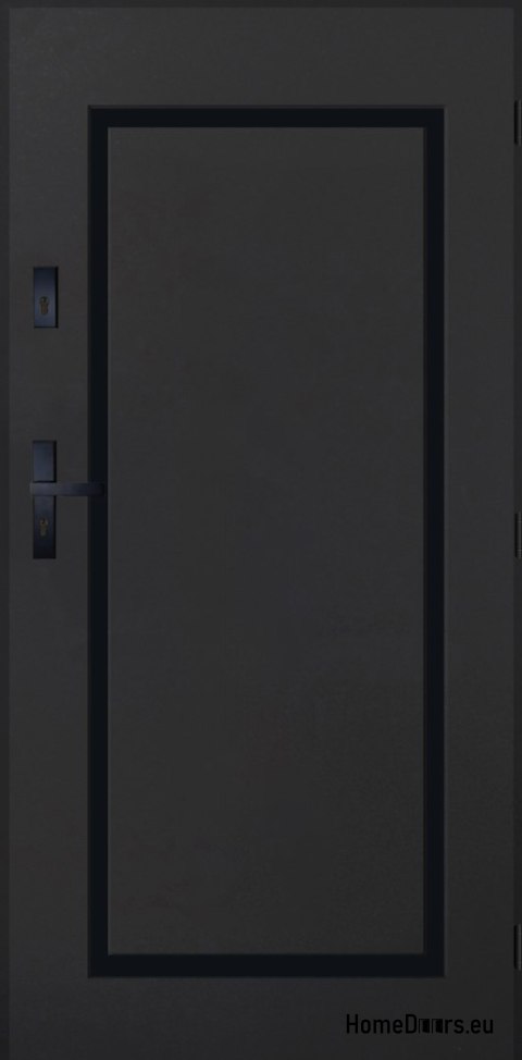Drzwi Zewnętrzne PANTOR SYRIUS Prawe 90 Antracyt Grube 72mm Ciepłe