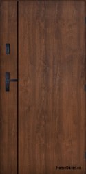 Drzwi Zewnętrzne PANTOR WILANÓW Prawe 80 Orzech Grube 72mm Ciepłe