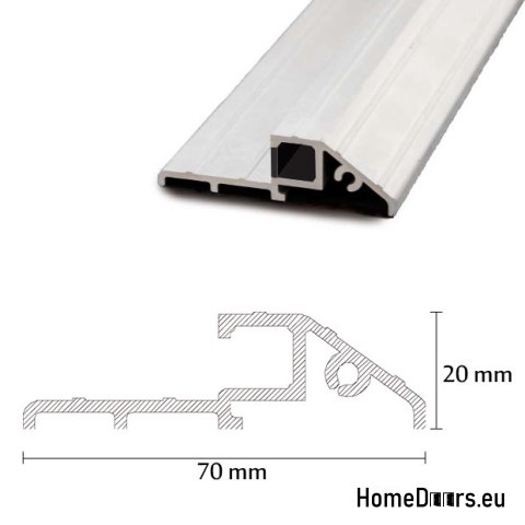 Drzwi Zewnętrzne PANTOR WILANÓW Prawe 80 Orzech Grube 72mm Ciepłe
