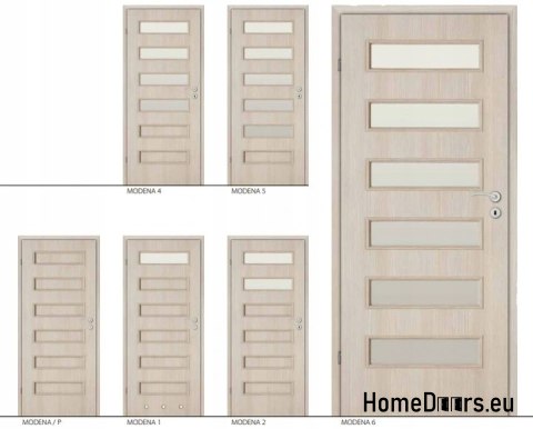 Porte WC bagno con vetro MODENA 80