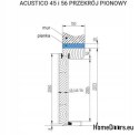 PORTA ANTIEFFRAZIONE RC2 ACUSTICO L 56 MM