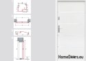 PORTA ESTERNA OPUS FLAT A25 80/90 bianco antracite