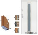 PORTE ESTERNE ANTRACITE BIANCO W11 80/90