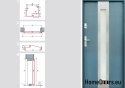PORTE ESTERNE ANTRACITE BIANCO W11 80/90