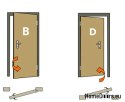 PORTE ESTERNE ANTRACITE BIANCO W11 80/90